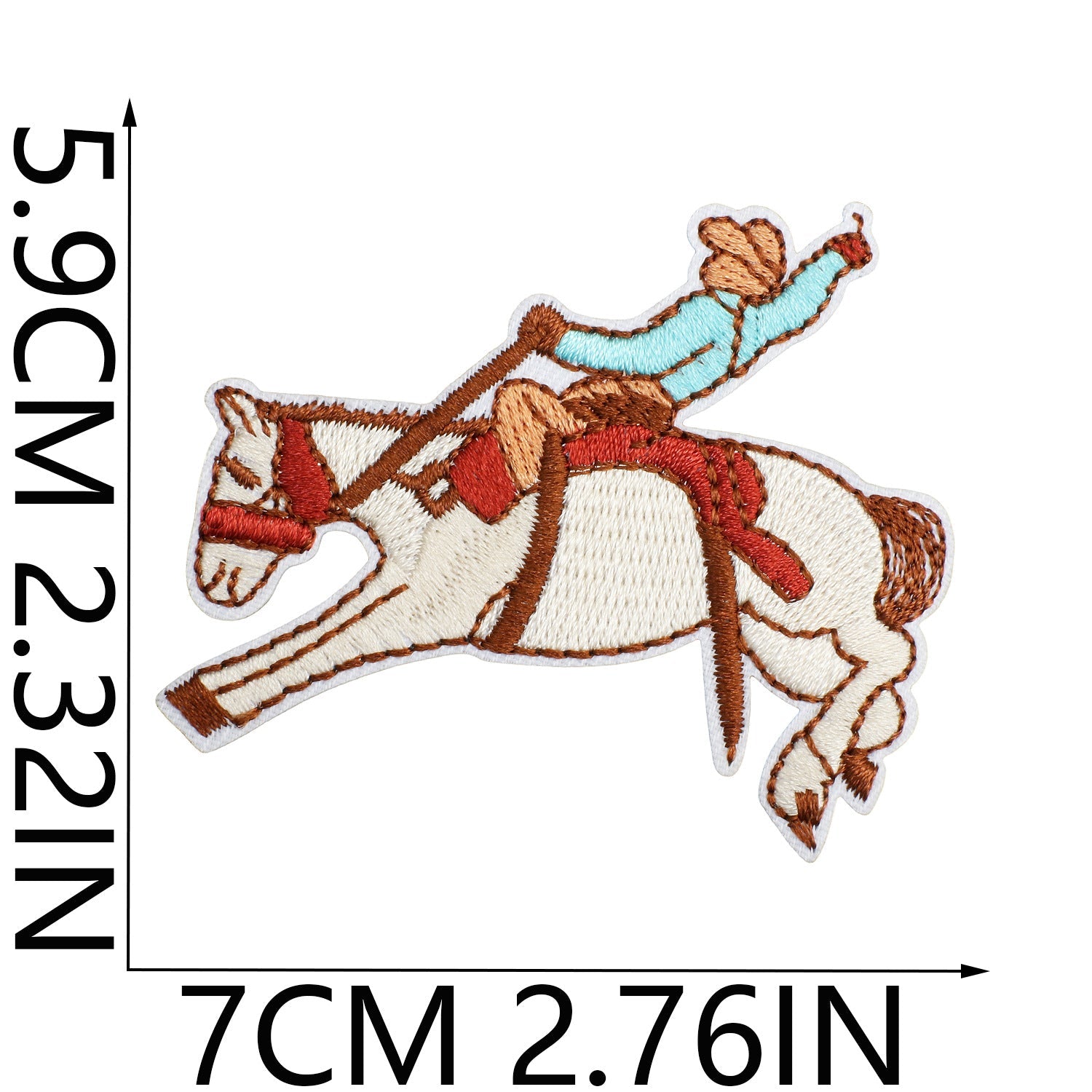 Wholesale Brown Western Embroidered Clothing Patches